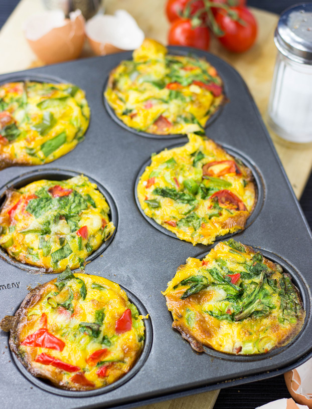 Individual Veggie Frittatas