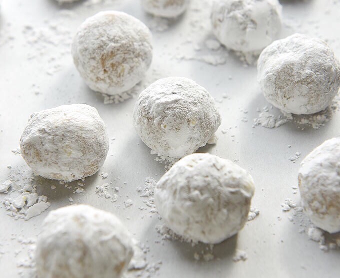 #HolidayBaking. Chef Gigi’s Recipe for Those Delicate, Flakey, Round Cookies all Covered with Powered Sugar. You know the ones! 