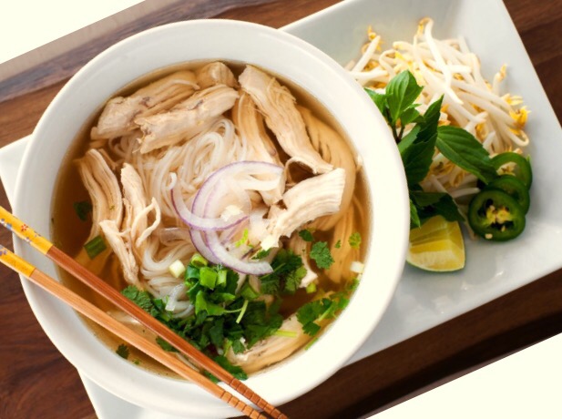 Turkey Pho Gà! A play on a classic. Vietnamese Chicken Noodle&nbsp;Soup.