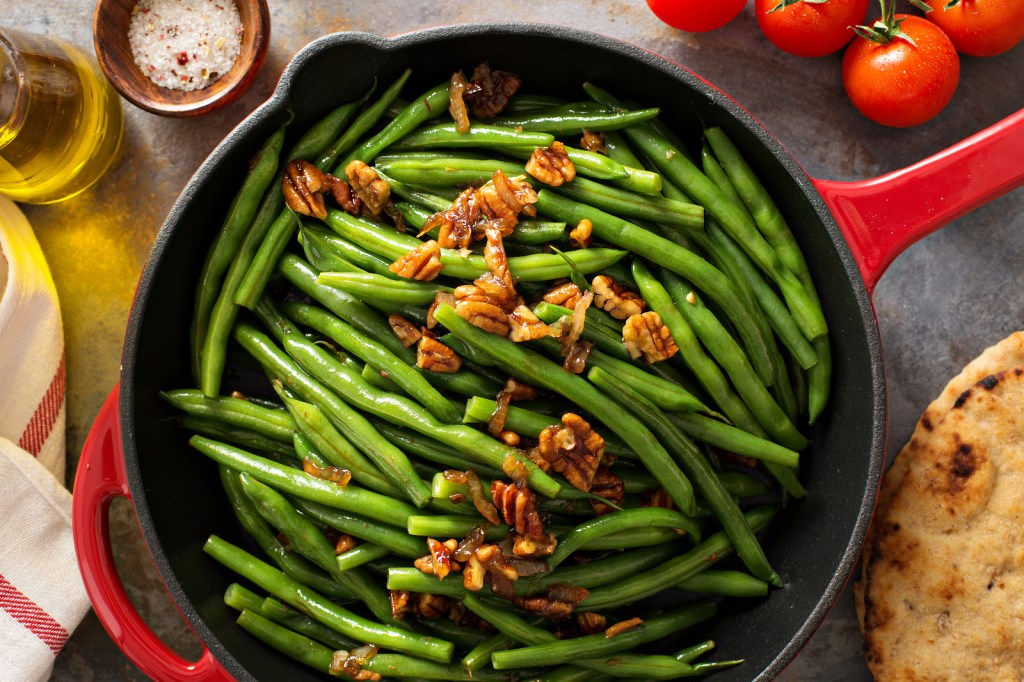 Green Beans with Brown Buttered Walnuts and Caramelized&nbsp;Shallots