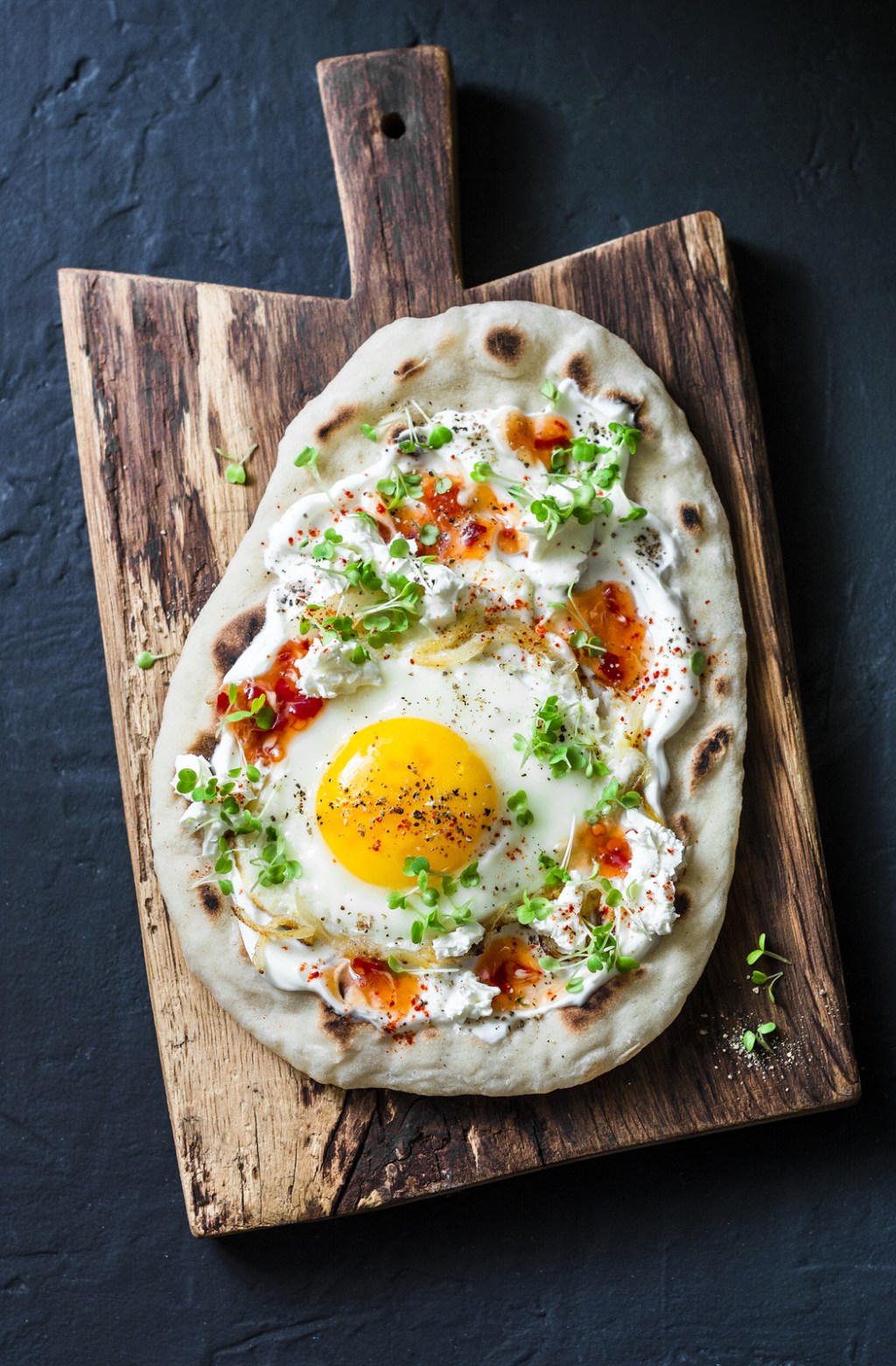 Fried Egg Naan with Sambal- Oelek&nbsp;Jam