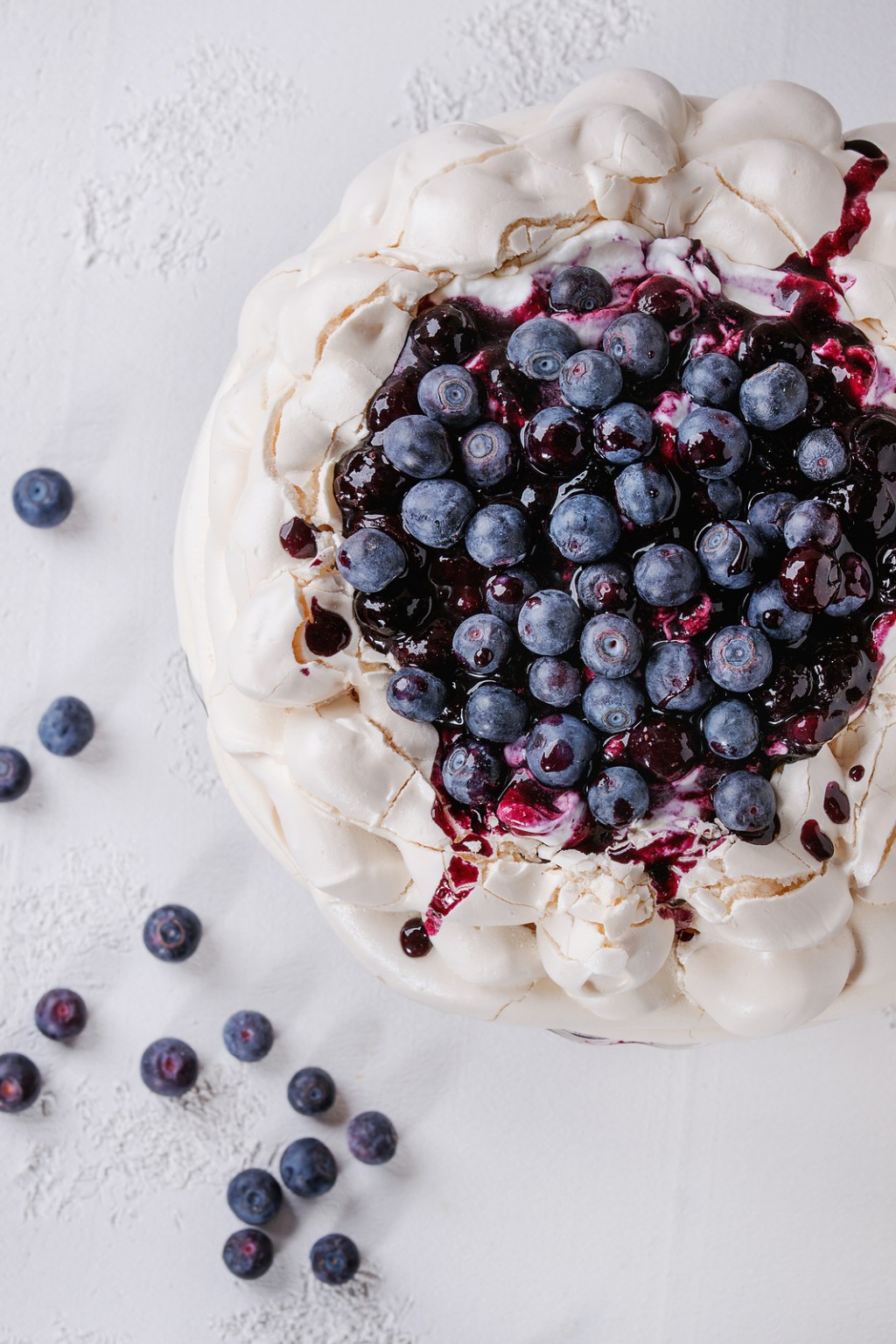 Chocolate Blueberry Pavlova
