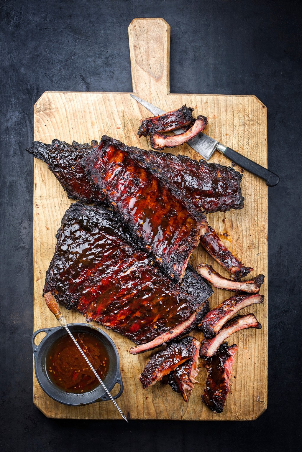 Korean BBQ Pork Ribs, Mapo Style with Grilled Asian&nbsp;Pears