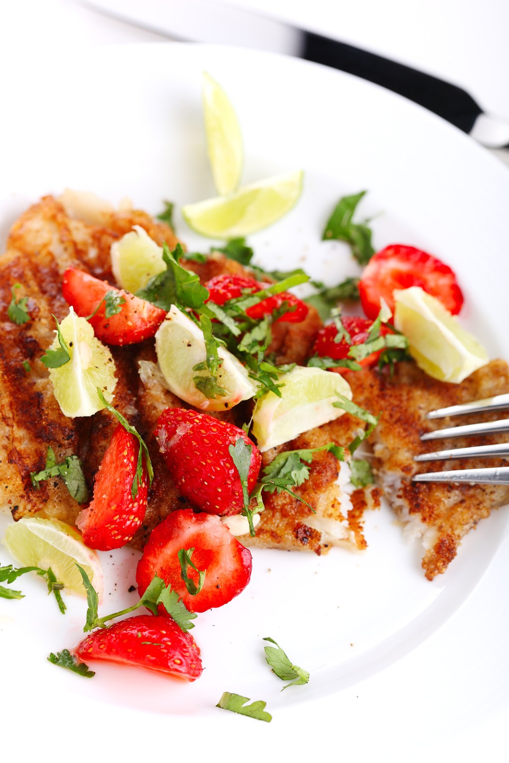 Crispy Pan Fried Snapper with Strawberry Tomato&nbsp;Salsa