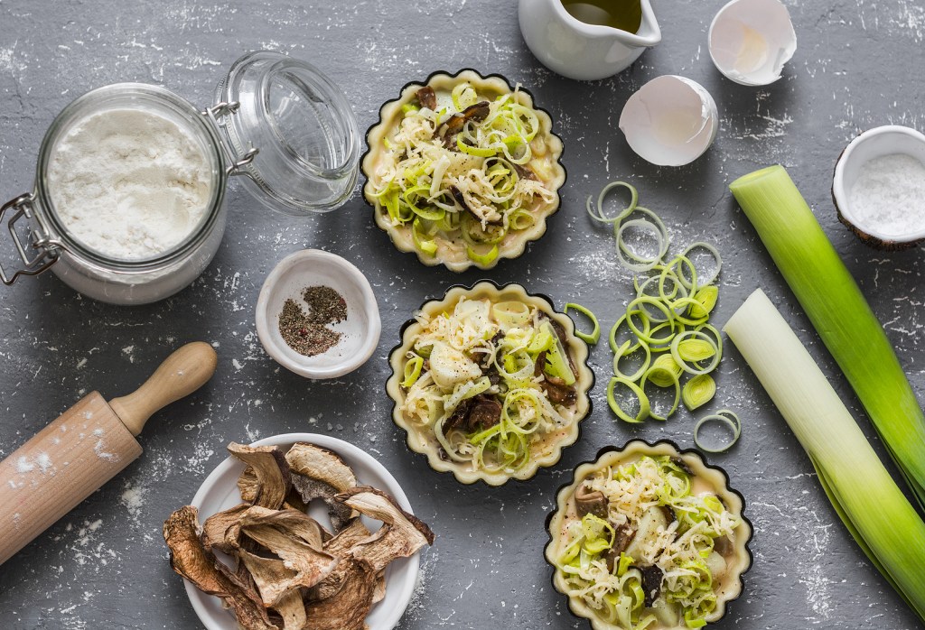 Wild Mushroom & Onion&nbsp;Tartlets